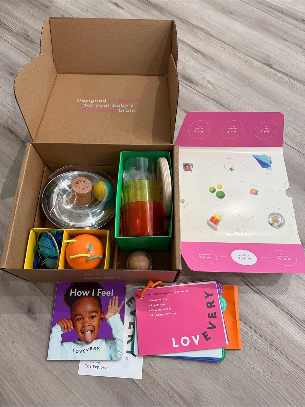 Lovevery explorer months 9 to 10 Baby Play Kit